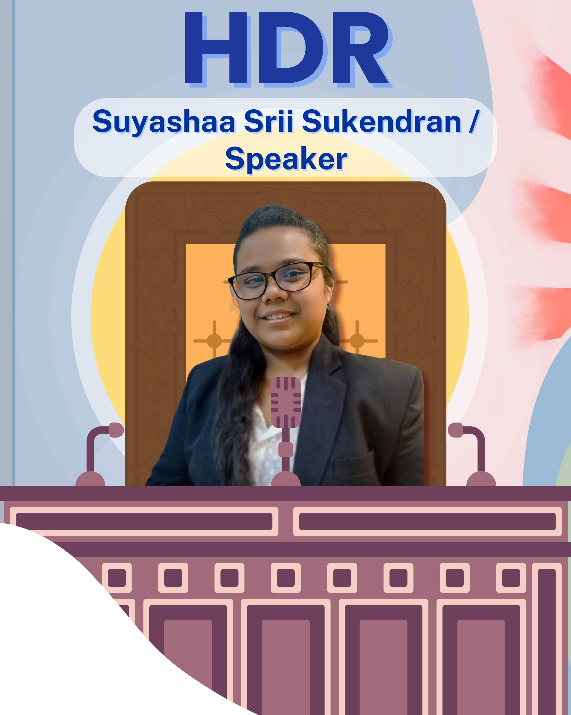 Suyashaa Srii Sukendran - Speaker